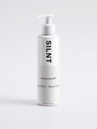 SILNT Cleansing Milk 190 ml pump bottle on a light grey background