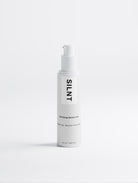 SILNT Clarifying Moisturiser white pump bottle on a light grey background