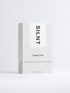 SILNT Glow Trio carton: Cleansing Milk, Daily Moisturizer and Facial Oil