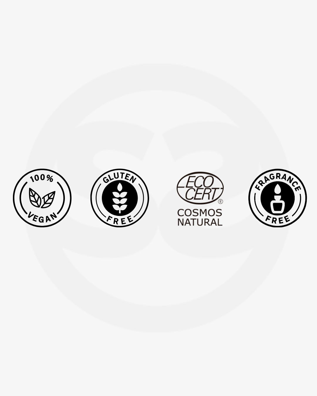 Certification badges for SILNT Rich Cream