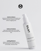 SILNT Clarifying Moisturiser pump bottle with benefits: Hydrate & Balance (Hyaluronic Acid, Zinc PCA), Calms & Protects (Mate Leaf, Iceland Moss, Juniper Callus), Lasting Moisture (Sodium PCA)