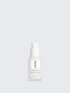 SILNT Plumping Serum frosted glass pump bottle on a light grey background