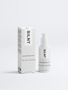SILNT Retinol Alternative Cream bottle standing beside its carton on a light grey background